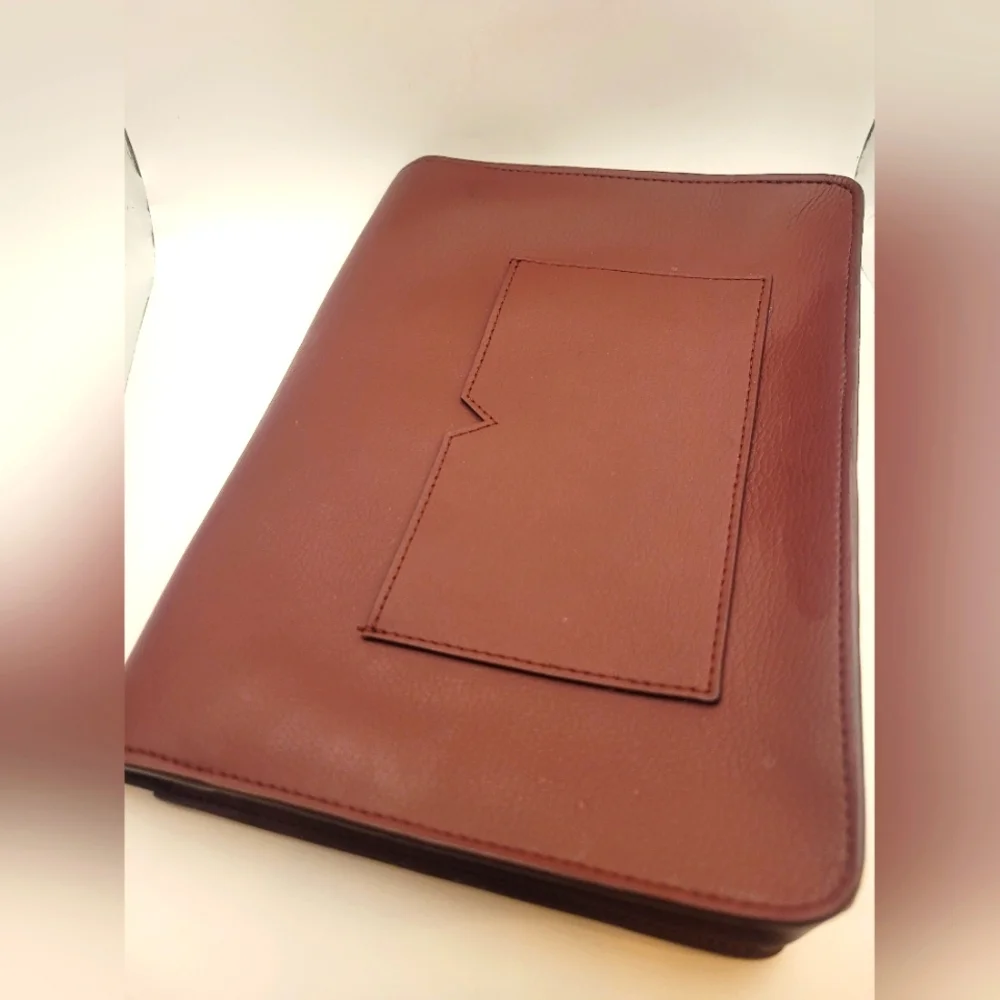 Vol Holzhausen Burgundy Leather Clutch